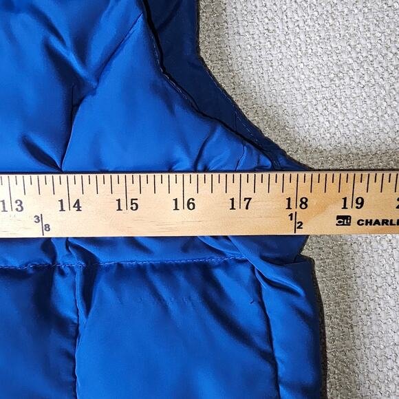 Hollister Kids Y2K Warm Winter Down Zip up Puffer Vest PTP 18 Length 20 Large - Picture 2 of 7